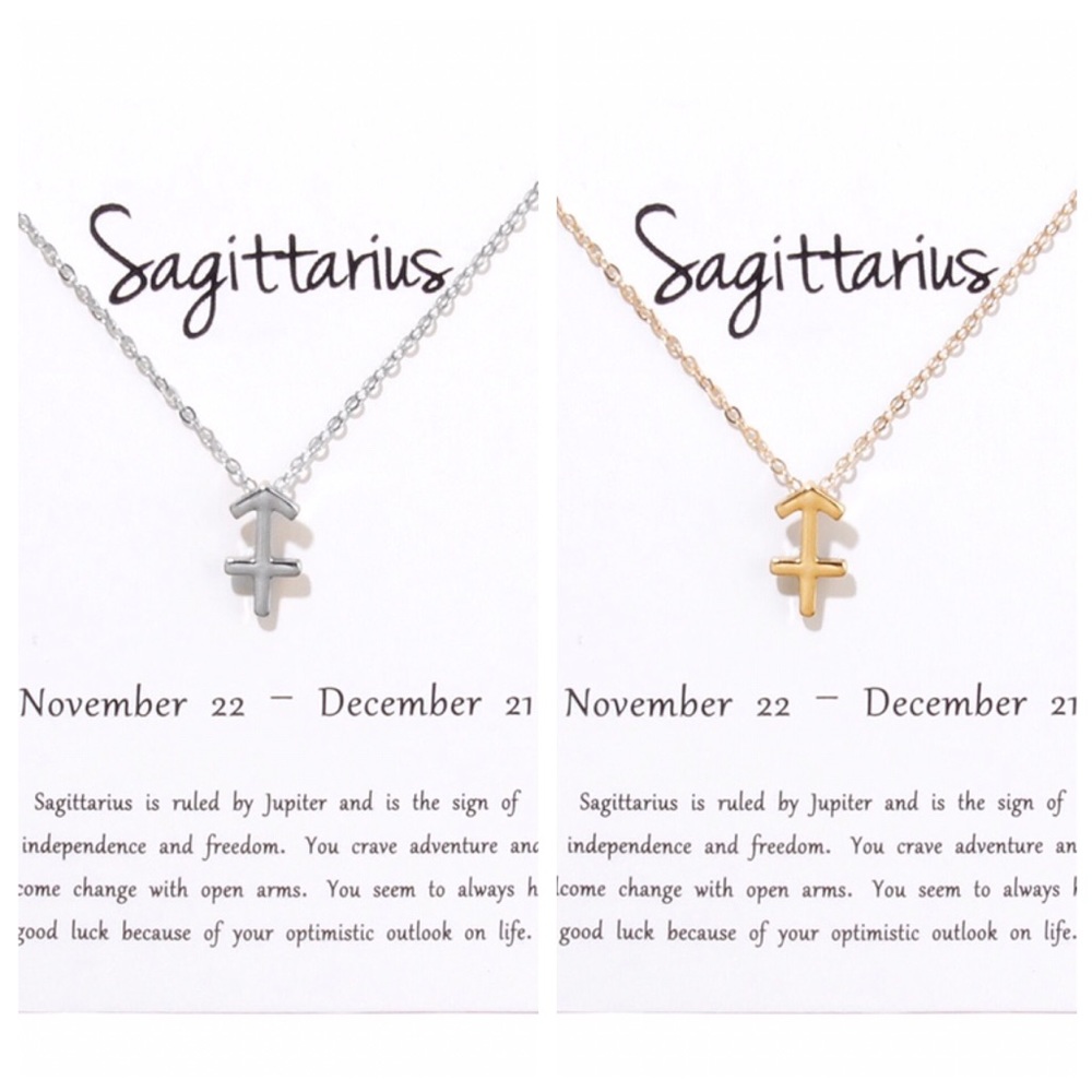 Sagittarius ♐️ Zodiac Sign Necklace